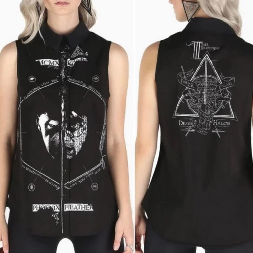 Blackmilk Harry Potter brother wands business time shirt